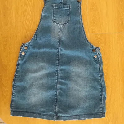 Salopette robe bleu fille 10 ans